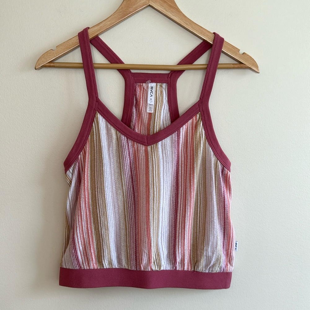 RVCA striped tank .